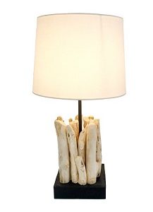 Old Wood Table Lamp - 25cm