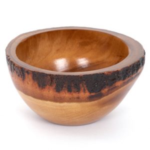 Natural Round Mango Wood Bowl - Small