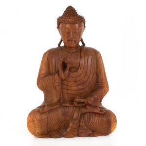 Large Brown Ying Yang Sitting Buddha