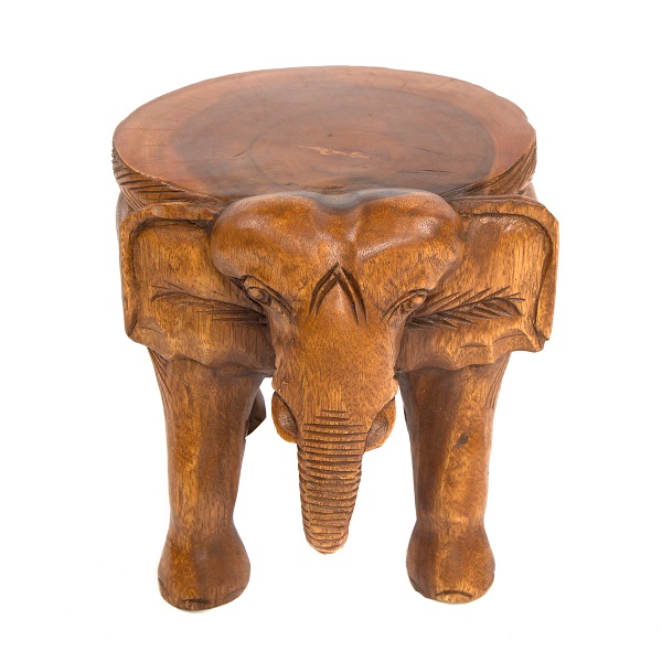 Elephant Seat Stool - Small 10 Inch