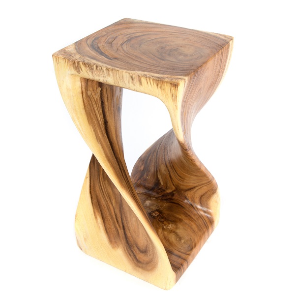 Clear Twisted Stool - Large