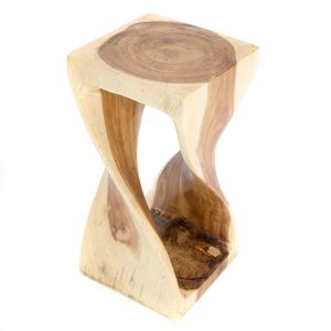 Clear Twisted Stool - Small
