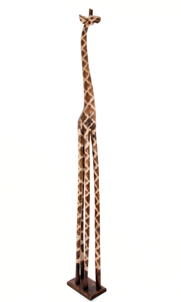 Fair Trade Wooden Standing Giraffe - 250cm