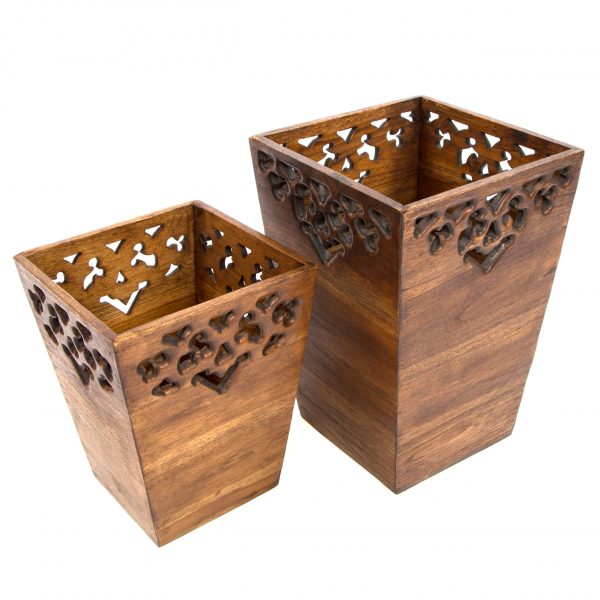 Wooden Bin - Small and Large