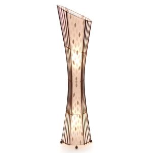 Oval Sexy Bamboo & Flower Shell Floor Lamp  - 150