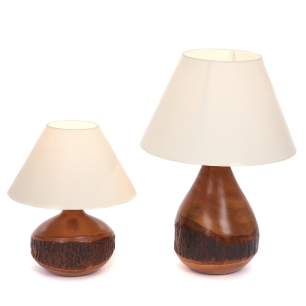 Natural Mango Wood Table Lamp - S