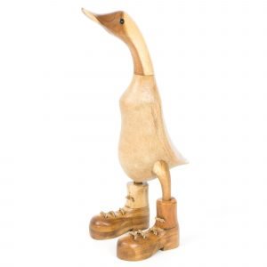 Bamboo Root Duck In Boots - 30cm