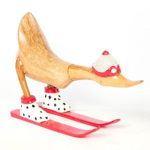 Skiing Bamboo Duck - 25cm