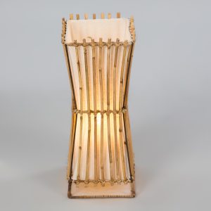 Plain Rattan Flare Lamp Light - 50cm
